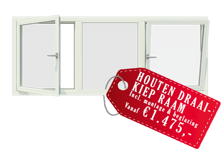 hardhouten draaikiepramen prijs vanaf 1475 euro