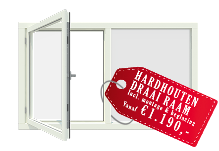 hardhouten draairamen prijs vanaf 1190 euro